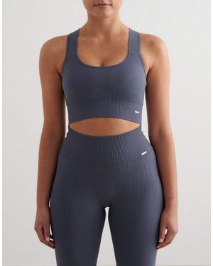 Aim'n – nahtlose, gerippter sport-bh - Blau
