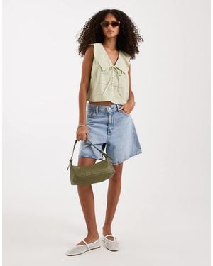 Free People Waiting For Me Crop Top - Blue