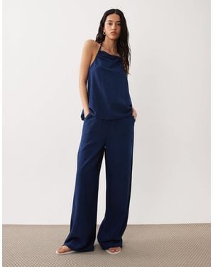 esmé studios Tie-front Beach Pants - Blue