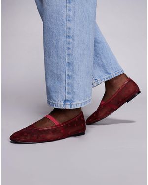 Public Desire Cove Hearts Ballet Flats - Blue