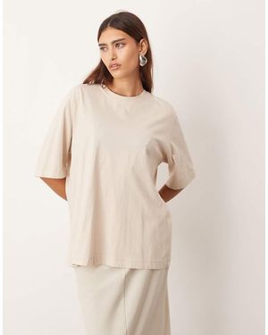ARRANGE Jersey Oversized T-shirt - Natural