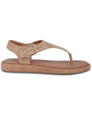 OFF THE HOOK Adelie Pu Thong Flat Sandals - White
