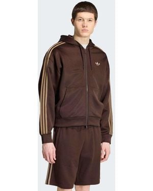 adidas Originals Adidas Adicolor Spacer Oversized Hoodie - Brown