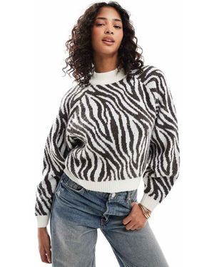 Threadbare Jersey Con Cuello Alto Y De Punto De - Multicolor