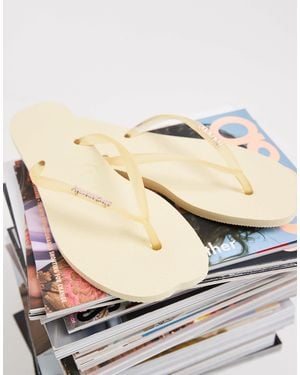Havaianas Slim Flip Flops - Natural