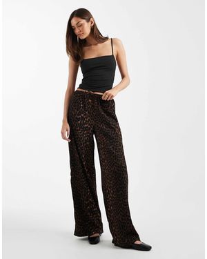 ONLY Plisse Wide Leg Pants - White
