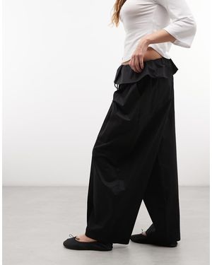 ASOS Broek Met Omslagrand - Zwart