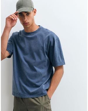 Hollister T-shirt coupe carrée épais - Bleu