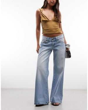 Abrand Jeans 00 Jeans Met Lage Taille En Wijde Pijpen - Blauw