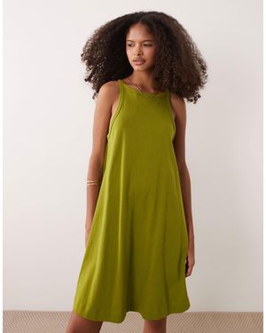 ASOS Mini Trapeze Dress - Green