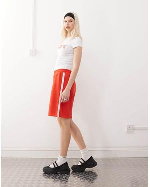 Collusion Longline baggy Shorts - White