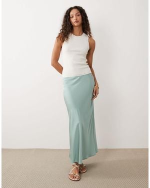 Vila Satin Maxi Skirt - Multicolour