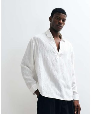 ASOS Oversized Overhead Sheer Shirt - White