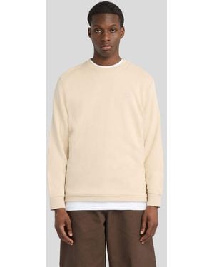 Lyle & Scott Mid Layers Superfine Crew Neck Sweatshirt - Natural