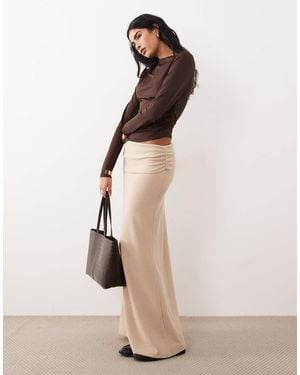 ASOS Maxi Skirt Co-ord - Natural