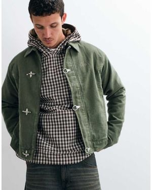 Colt MCR Colt Premium Boxy Fit Canvas Fireman Clasp Jacket - Grey