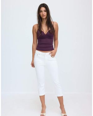 Stradivarius Corsetry-inspired Top - White