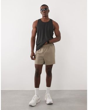 4505 Icon 5-inch Quick Dry Training Shorts With Zip Pockets - Natural