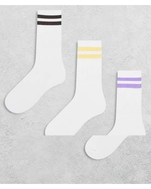 JJXX 3 Pack Sport Socks - White