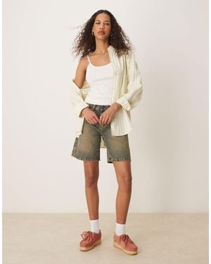 Dickies Herndon Loose Fit Denim Shorts - Blue