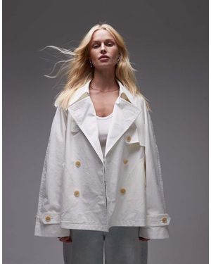 ARKET Trench Taglio Corto Multitasche Con Falda Antipioggia - Grigio