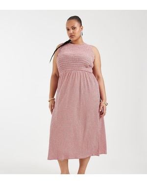 ONLY Smock Midaxi Dress - Pink