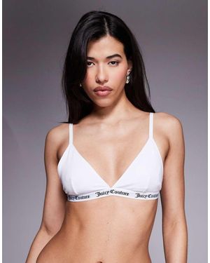Juicy Couture Triangel Bh Met Logo - Wit