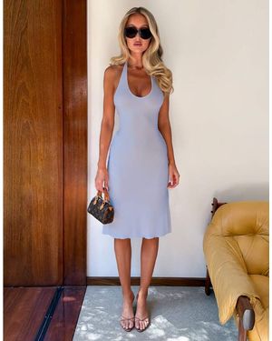 Tiger Mist X Em Venz Isabelle Cami Tie Back Midi Dress - Brown