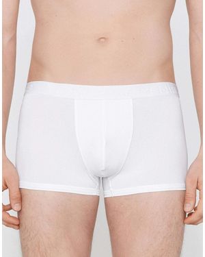 Tezenis Elastic Microfibre Boxers With Logo - White