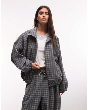 Collusion Oversized Tailored Track Top - Black
