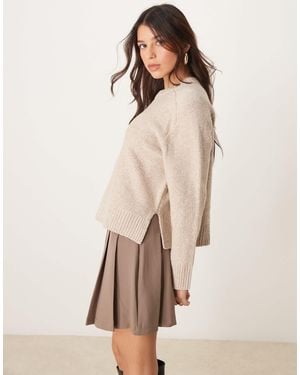 Abercrombie & Fitch – strickpullover - Natur