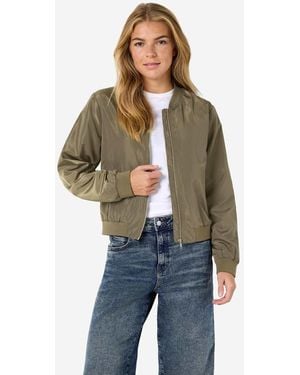Noisy May Chaqueta Bomber Color Aceituna De-Verde - Neutro
