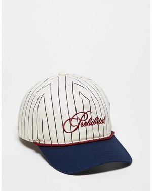 Prohibited Grand Resort Pinstripe Cap - Blue