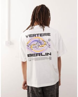 Vertere Berlin Logo Swirl Back Print Oversized T-shirt - White