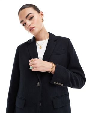 Levi's – amber – klassisch geschnittener blazer aus wollmischgewebe - Blau