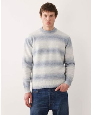 SELECTED Ombre Knit Sweater - Gray