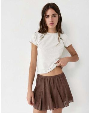 Pull&Bear Minirok - Bruin