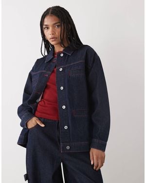 Collusion Oversized Denim Shirt - Blue