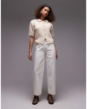 TOPSHOP Cinch Low Rise Jean - Grey