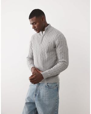 GANT – pullover aus baumwolle - Grau