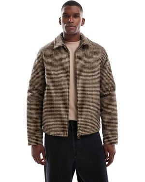 New Look Faux Wool Jacket - Brown