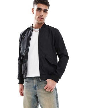 Brave Soul Bomber Con Tasche Sul Davanti - Blu