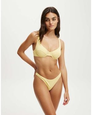 Cotton On Underwire Balconette Bikini Top - Natural