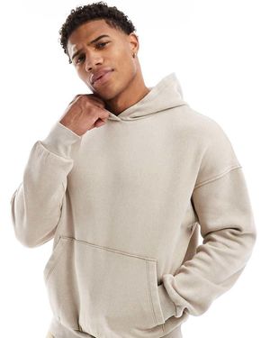 ADPT Oversized Acid Wash Hoodie - Natural