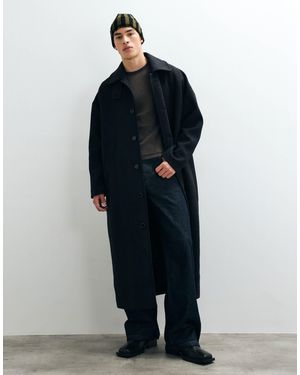 Weekday Premium Wool Blend Coat - Blue