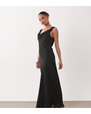 black prom dresses with long sleeves Sleeve Formal Chiffon Dress Waist:30W collection-last-chance The Brown Polka Dot