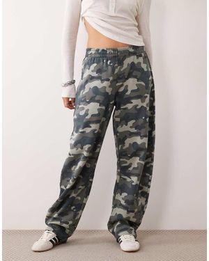 ASOS Jogger A Gamba Dritta Con Stampa Mimetica - Grigio