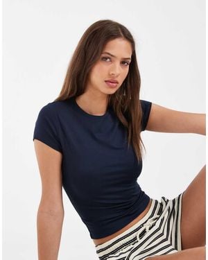 Hollister Seamless Baby Tee - Blue