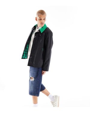 Barbour X Asos Pyramid Wax Jacket - Blue
