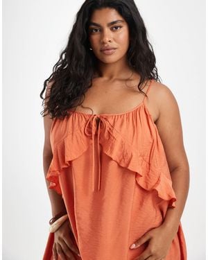 Vero Moda – mini-trägerkleid - Orange